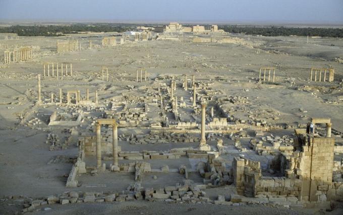 Restene av den romerske sivilisasjonen i Palmyra, Syria, på UNESCOs verdensarvliste