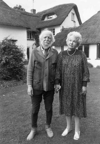 Sir William Golding og kona Ann