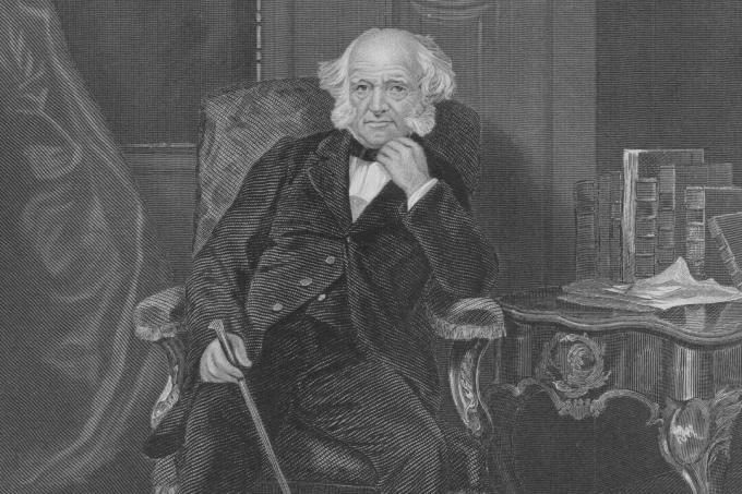 Inngravert portrett av eldre Martin Van Buren