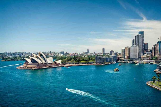 Utsikt over Sydney Harbour, Australia