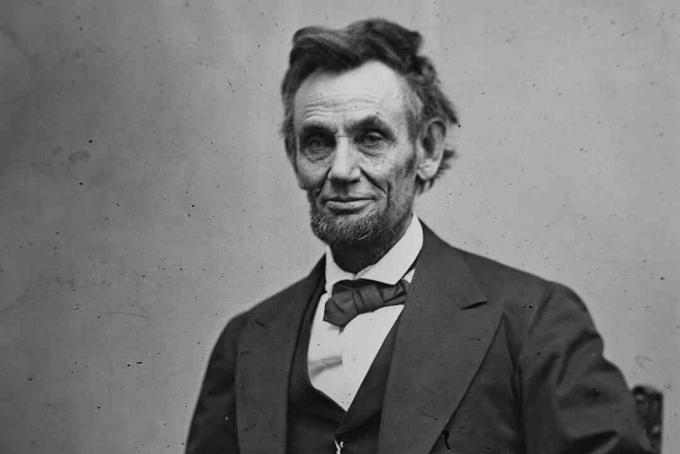 Abraham Lincoln fotografert av Alexander Gardner i februar 1865