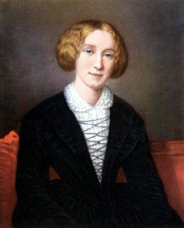 George Eliot som ung kvinne, c1840.