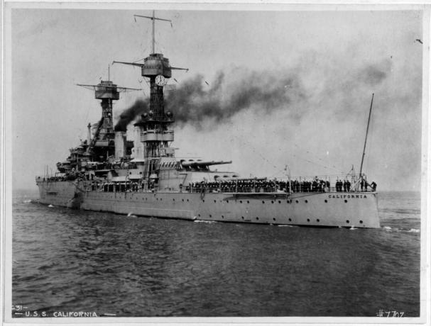 USS California (BB-44), 1921