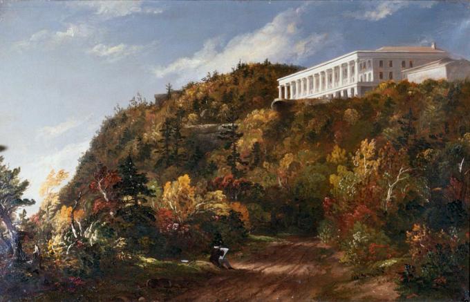 Catskill Mountain House av Thomas Cole