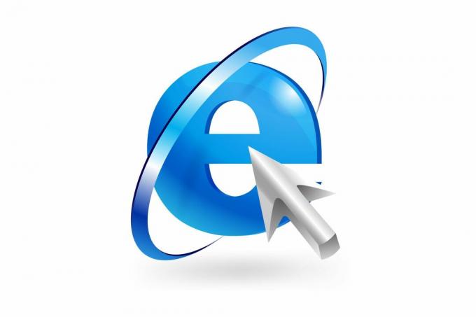 Illustrasjon av 'e' symbol og piltegn