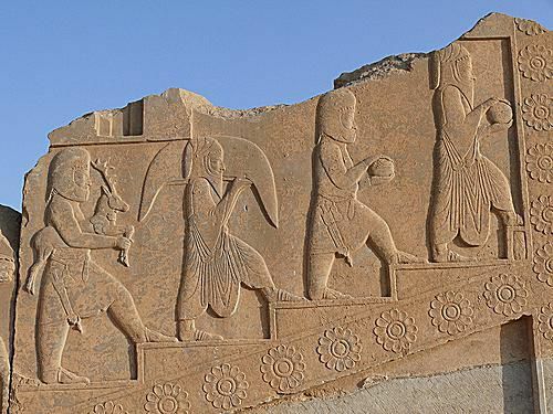 Avlastningsskulptur fra Tachara, Darius den store private palass ved Persepolis.