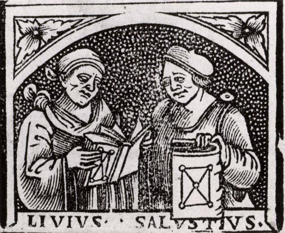 Sallust og Livy Woodcut