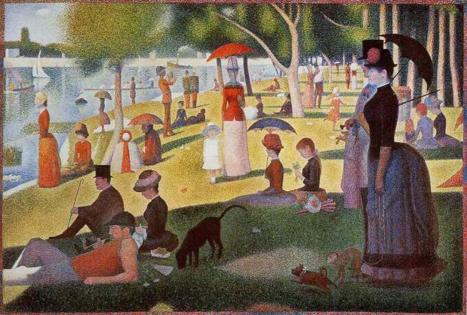 Søndag på øya la Grande Jatte av Georges Seurat