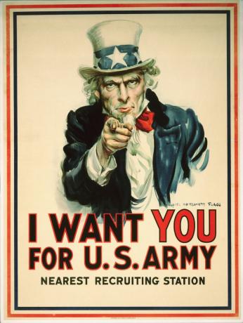 Uncle Sam-plakat av James Montgomery Flagg