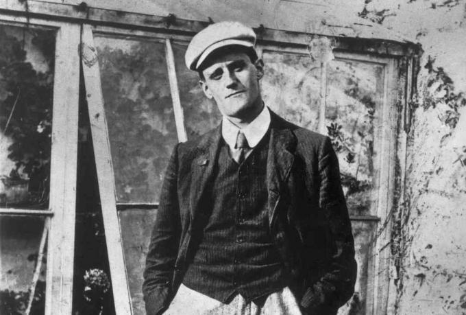 fotografi av unge James Joyce