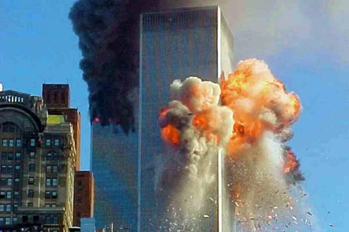 Twin Towers Aflame 11. september 2001