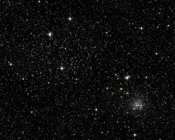 Åpen stjerneklynge M35 i konstellasjonen Gemini.