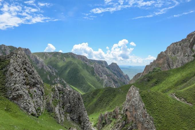 Seeting av Biashiya Karst Cave på det tibetanske platået