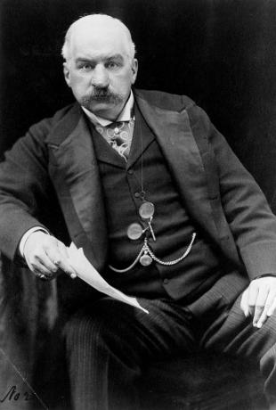 John Pierpont (J.P.) Morgan (1837-1913), den amerikanske finansmannen. Han var ansvarlig for mye industriell vekst i USA, inkludert dannelsen av U.S. Steel Corporation og omorganiseringen av store jernbaner. I de senere årene samlet han kunst og bøker, og ga store gaver til museer og biblioteker