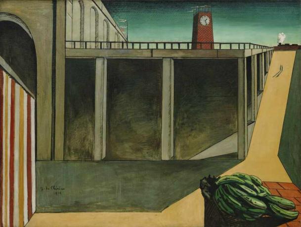 giorgio de chirico montparnasse avgangens melankoli