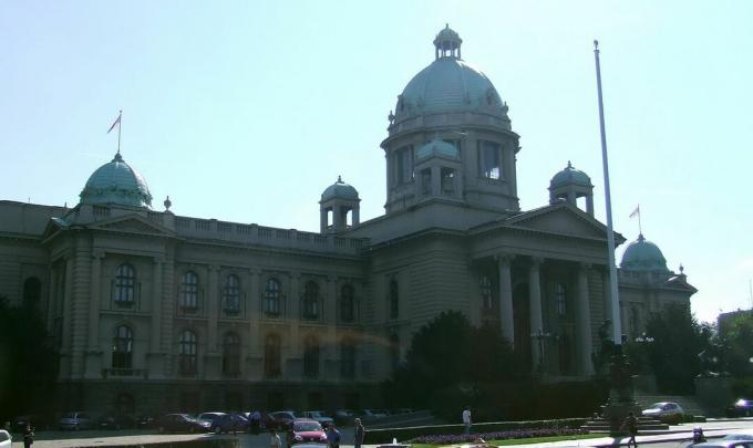 Beograd-parlamentet i Beograd, Serbia