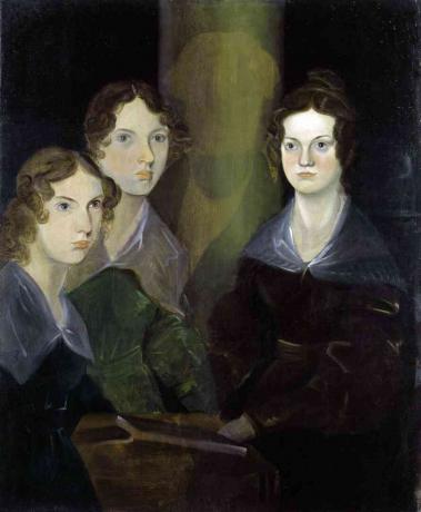 Maleri av Charlotte, Emily og Anne Bronte