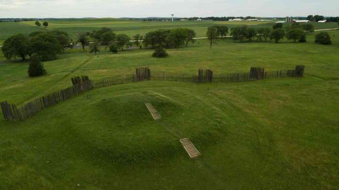 Palisaded Mound Group i Aztalan, Wisconsin