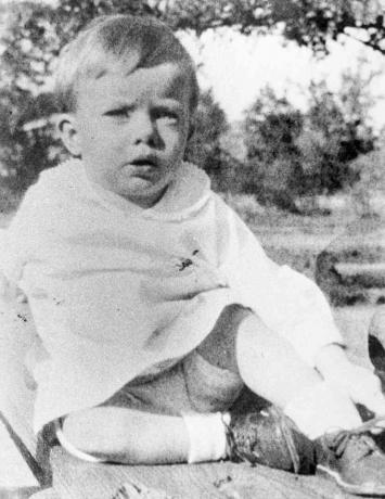 Fotografi av ett år gamle Jimmy Carter, 1927