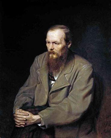 Oljemaling av Dostojevskij