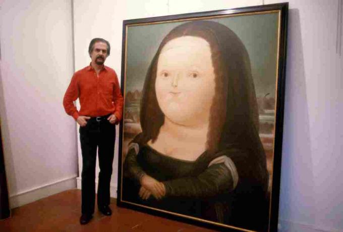 Fernando Botero i sitt kunststudio i Paris ...