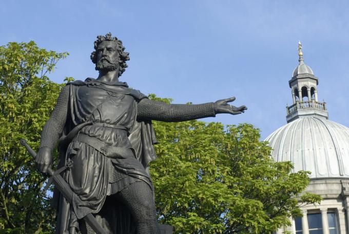 William Wallace-statuen. Aberdeen, Skottland, Storbritannia