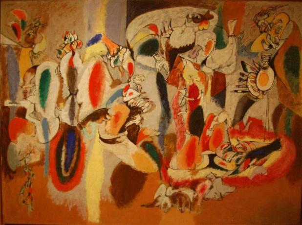 arshile gorky leveren er hanens kam